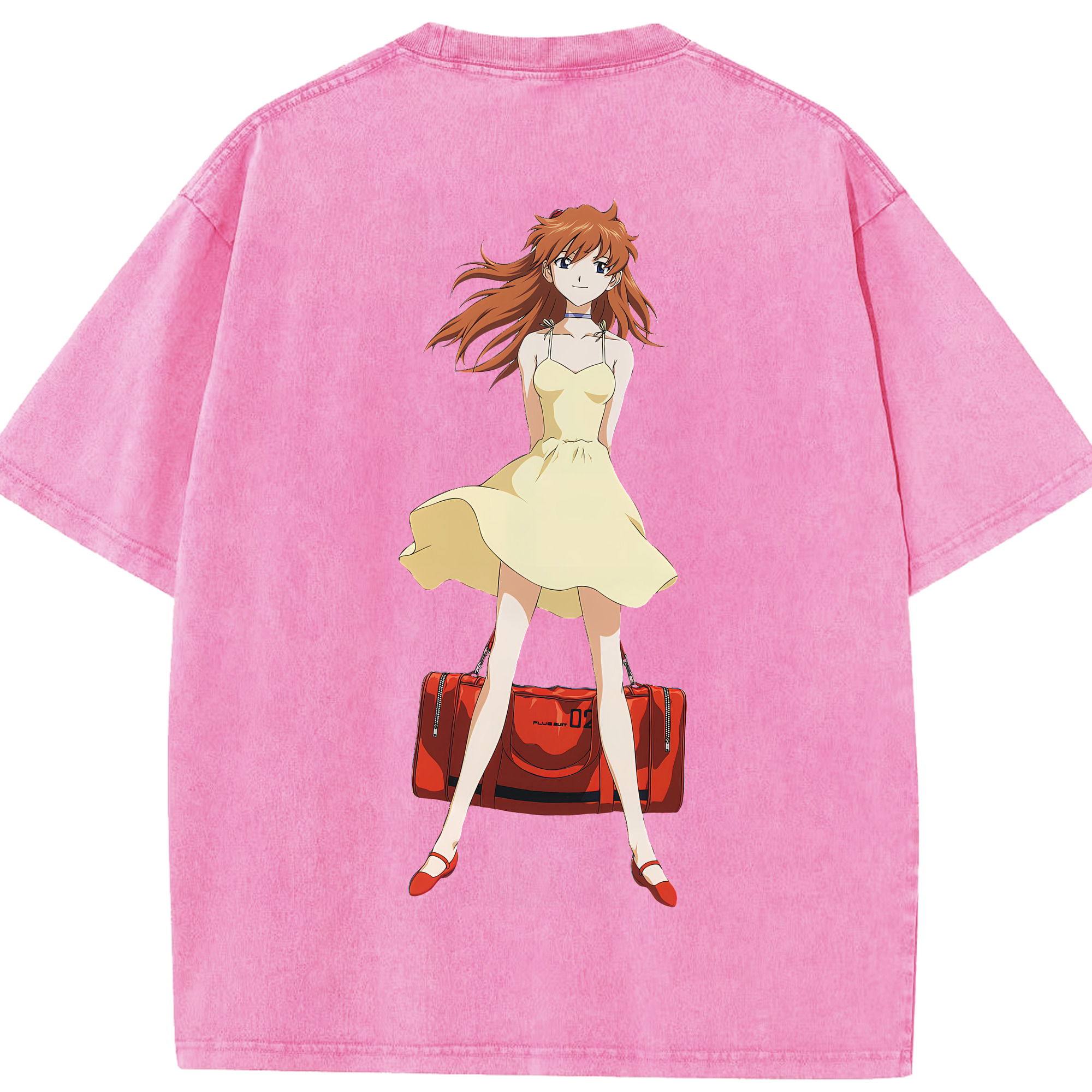 （画像用） EVA 新世紀エヴァンゲリオン 綿100% ヴィンテージ風 半袖Tシャツ（背面プリント）